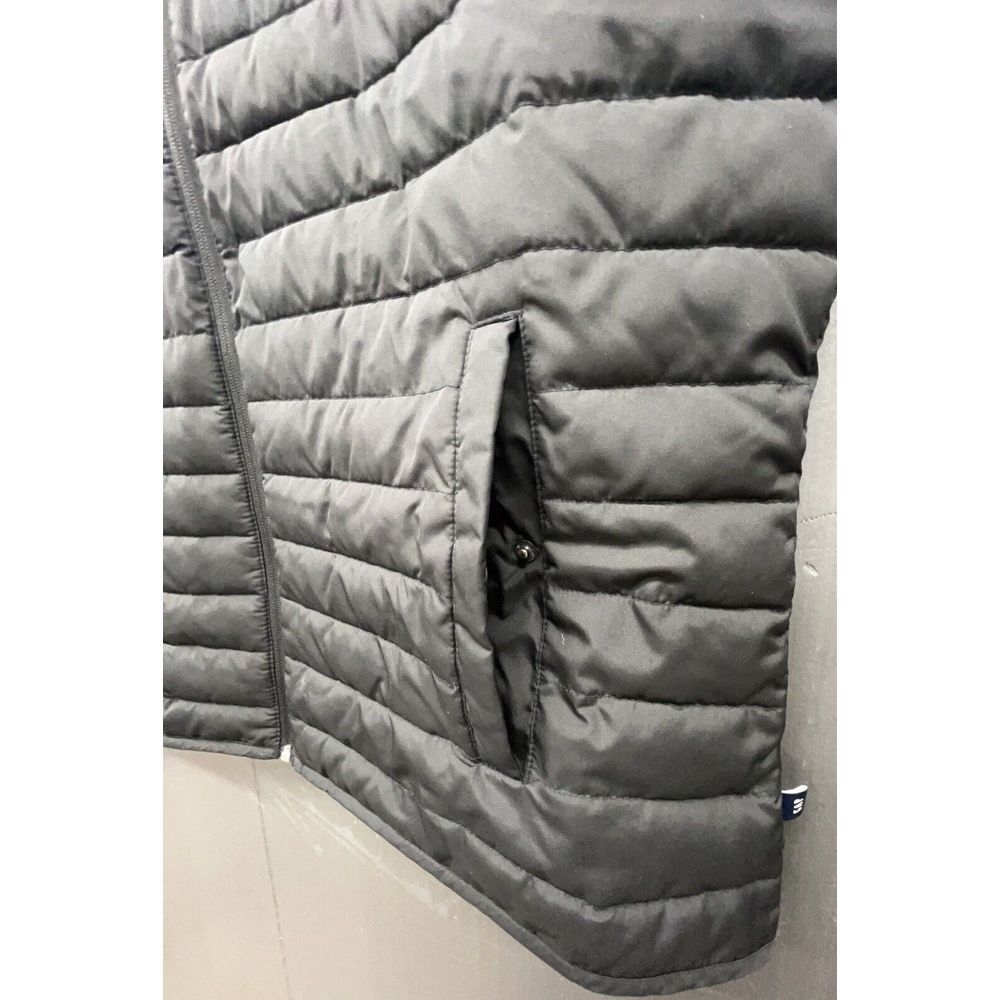 Gap Puffer Vest Men XL Black Cold Control Water Resistant Coated Full Zip Jacket - Picture 6 of 14